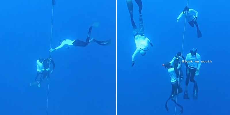 Cuando un campeón del mundo de apnea se desmaya a 125 metros de profundidad