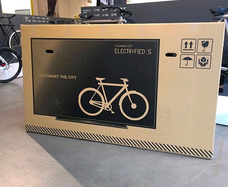 Una empresa de bicicletas ha hecho sus cajas de envío diseñadas como si fuesen cajas de televisores y los daños de envío se han reducido en un 80%