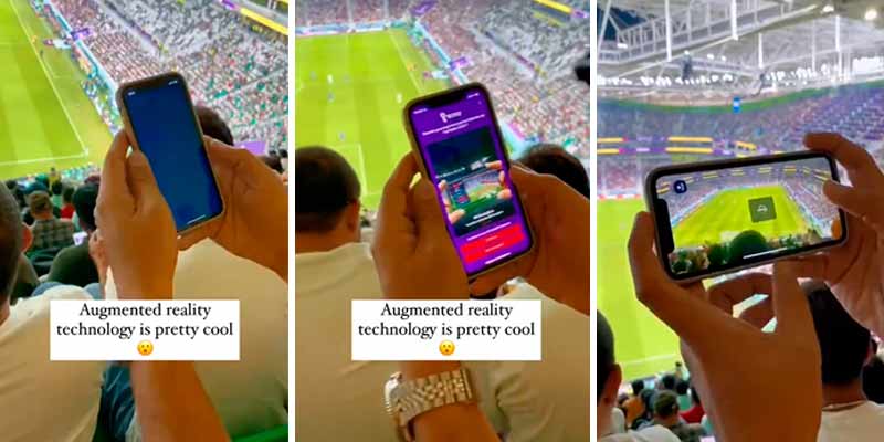Tecnología de realidad aumentada en los estadios del Mundial