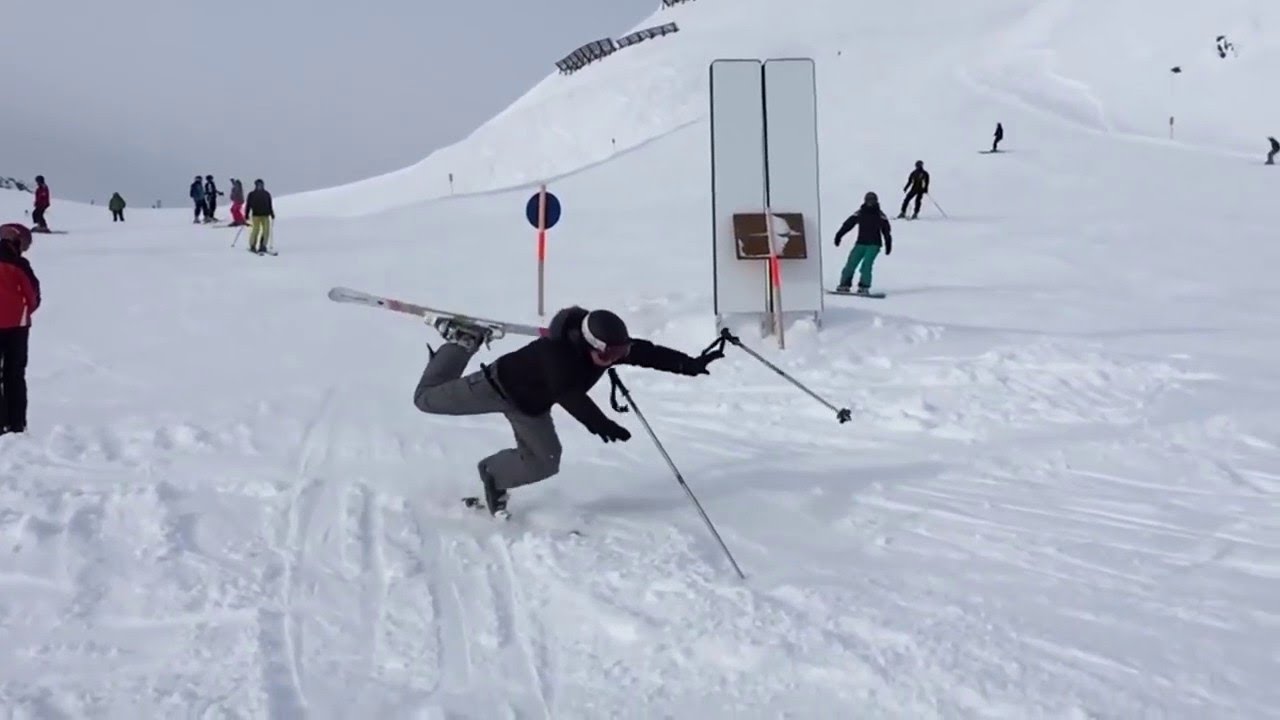 Recopilación de caidas y momentos divertidos esquiando
