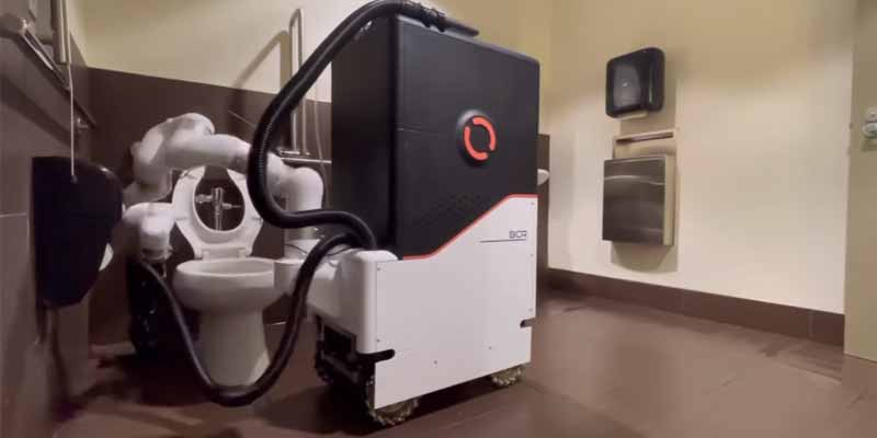 Un robot para limpiar baños