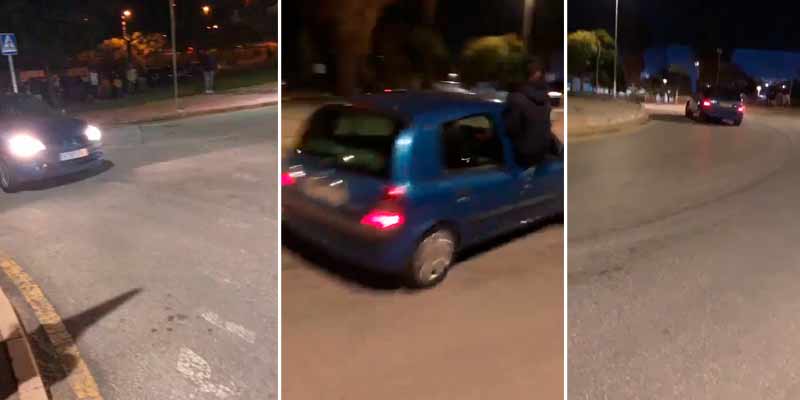 Mientras tanto en Málaga: Vuelca con el coche con el acompañante asomado por la ventanilla