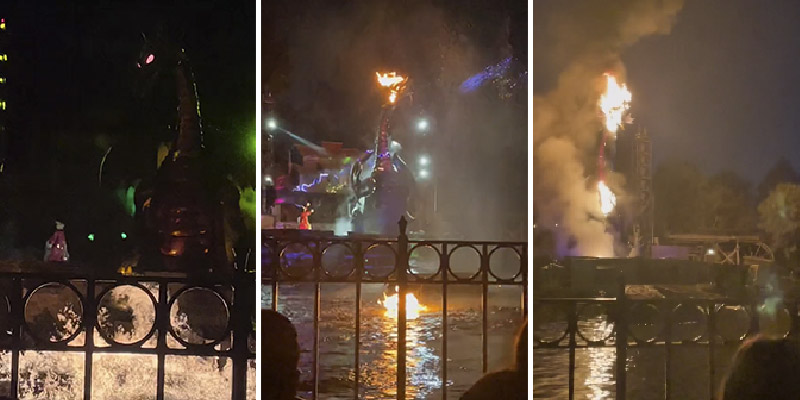 Una atracción comienza a arder en Disneyland California