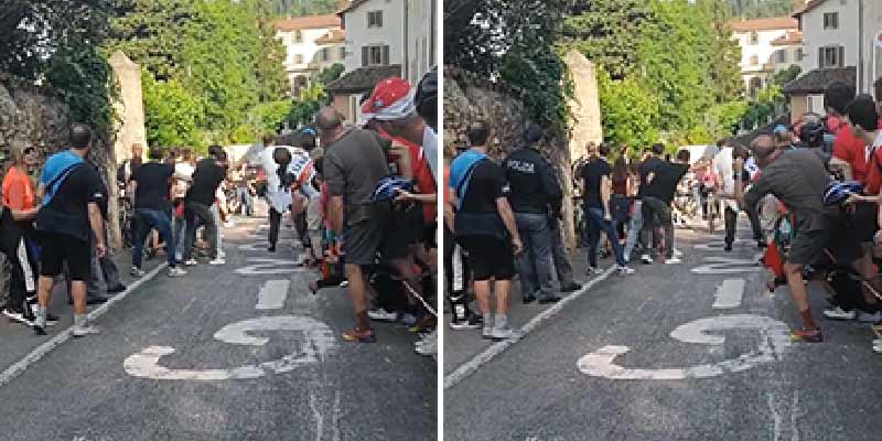 Ovación inesperada durante el Giro de Italia