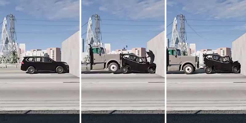 ¿Qué SUV resistirá mejor el impacto por detrás de un camión?
