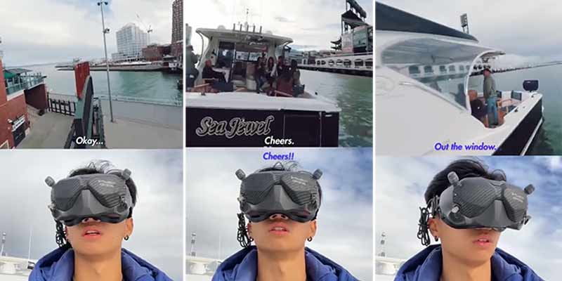Así graban esta espectacular toma con un drone atravesando un barco