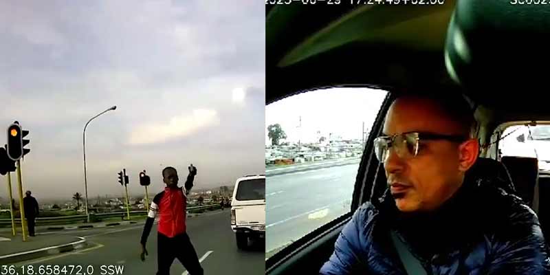Un conductor sudafricano embiste a un ladrón armado en Ciudad del Cabo