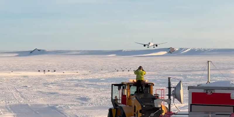 Norse Atlantic Airways se convierte en la primera aerolínea en aterrizar un 787 Dreamliner a la Antártida