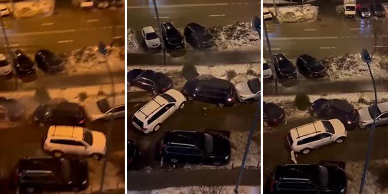 ¿Este conductor ruso ha dejado algún coche vivo?