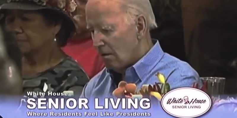 El vídeo de campaña de Trump con Biden anunciando una residencia de ancianos