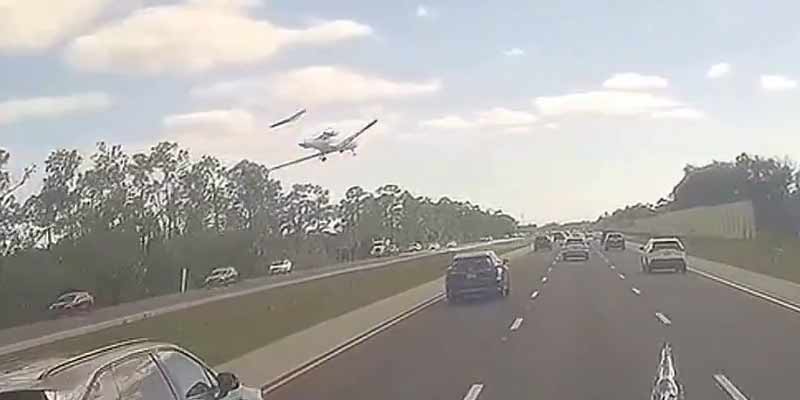 Un avión se estrella en una carretera de Florida