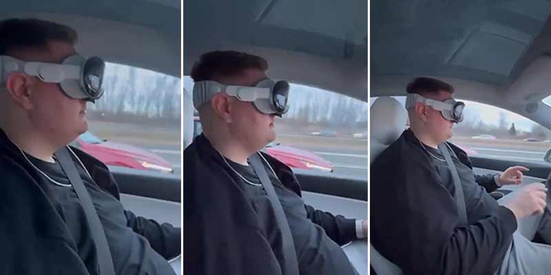 Le detiene la policía cuando va conduciendo con las Apple Vision Pro puestas