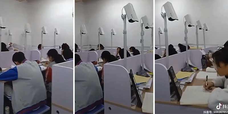 Así vigilan en los exámenes en China