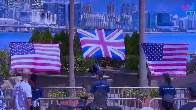 En el Mundial de Triatlón le ponen el himno de España a la atleta británica